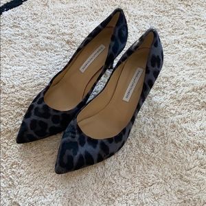 DVF Leopard Print Heels